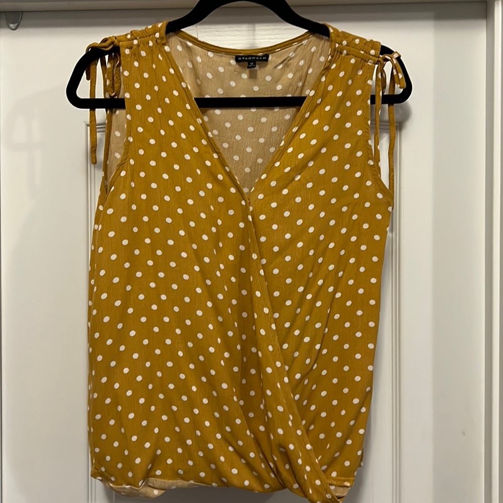 Staccato Surplice Top. Medium